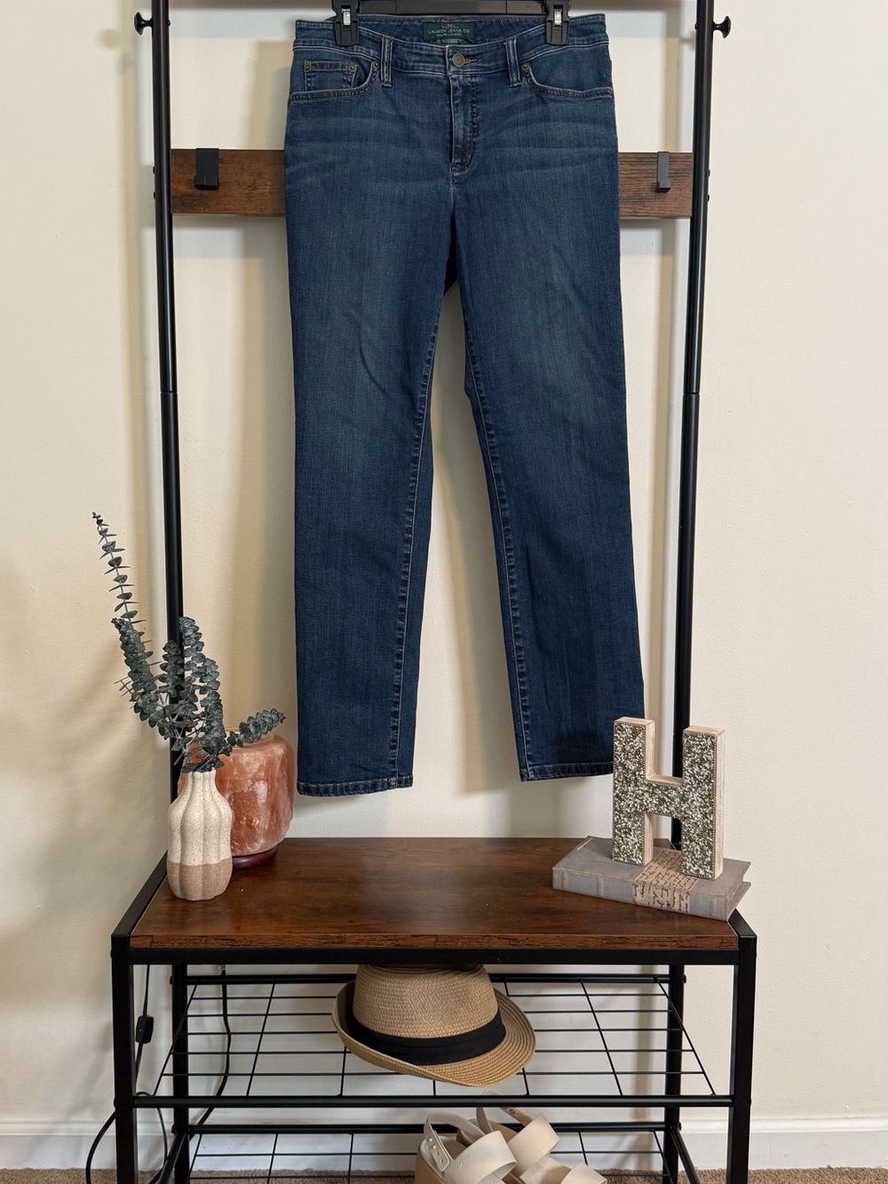 LRL Lauren Jeans Co. Ralph Lauren Straight Leg Medium Wash Jeans 10